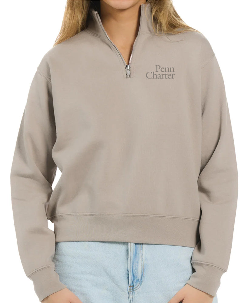 ES Sports Women's 1/4 Zip Mockneck Sweatshirt