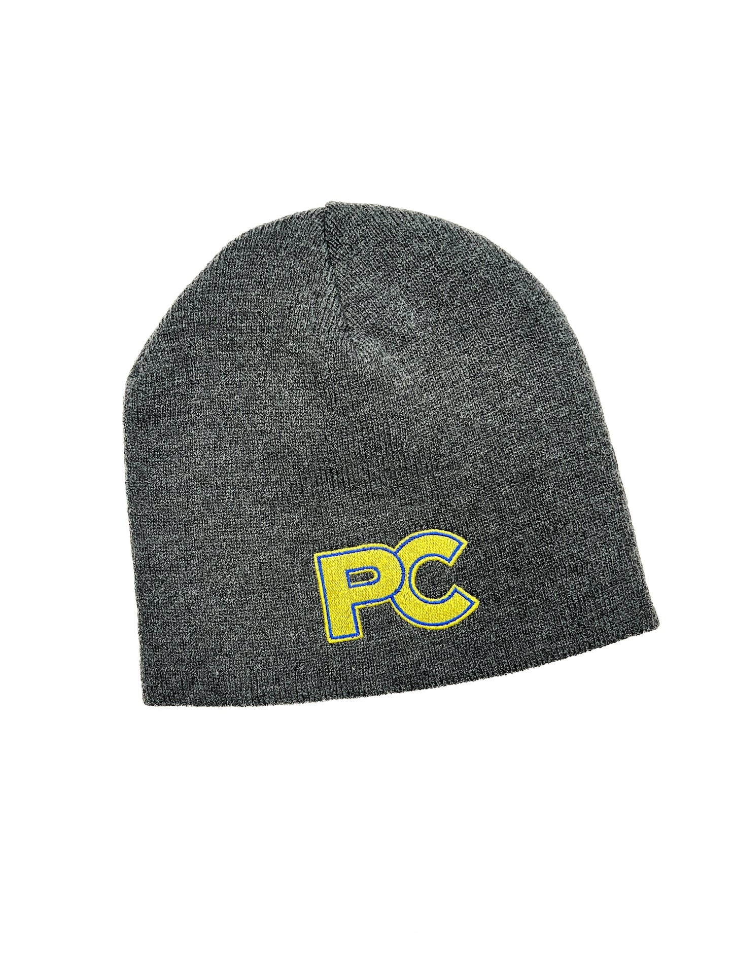 League Non Cuff Knit Beanie-Grey