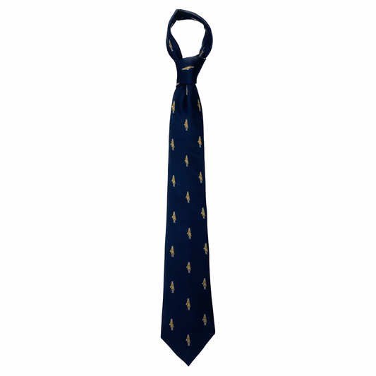 Tie w/ William Penn Embroidered Blue