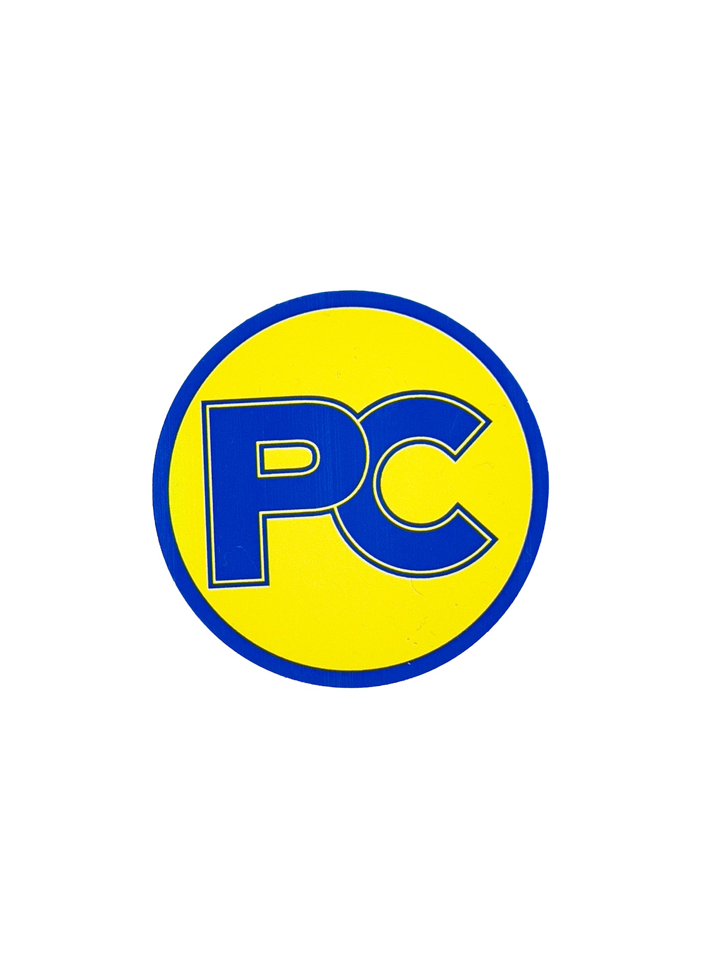 PC Decal-Yellow/Blue : 3"