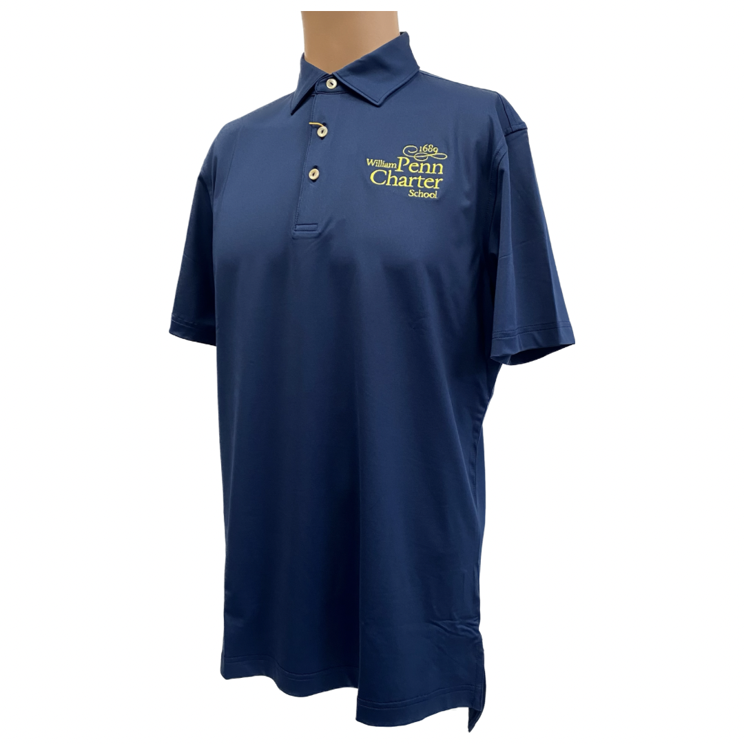 Peter Millar Solid Navy Performance Polo