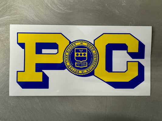 Window Decal, PC School Seal