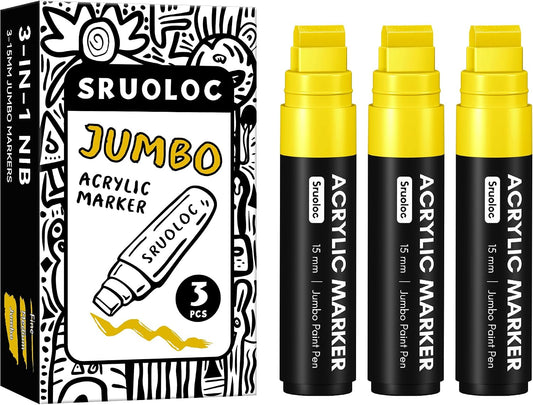 Sruoloc Acrylic Marker Yellow