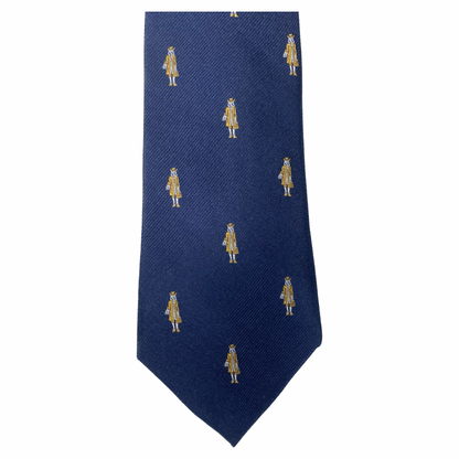 Tie w/ William Penn Embroidered Blue